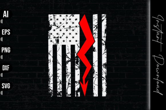 Lineman Electrician US Flag