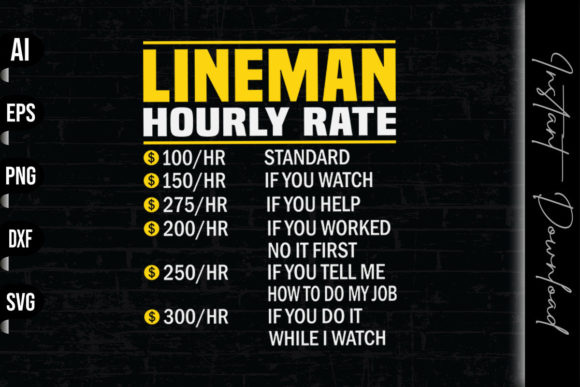 Lineman Hourly Rate